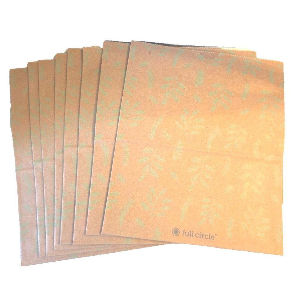 8 Full Circle Recycling Bags Paper 10 x 8.3 NEW